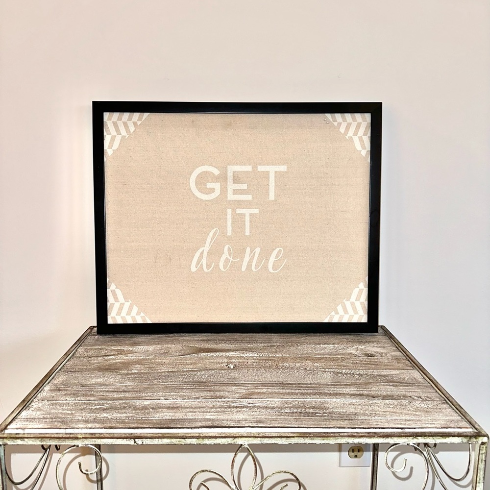 Get It Done Pin Board Wall Art